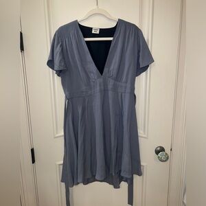 Aritzia Sunday’s Best Mini Dress- Blue, Large